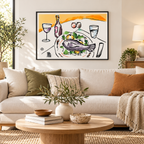 Still Life #106 fine art print in a modern living room